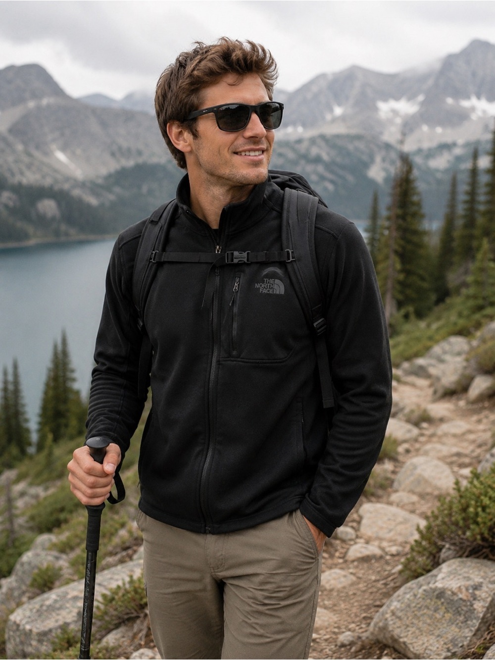 The North Face Men’s Canyonlands Full-Zip Sweatshirt Black Size Small